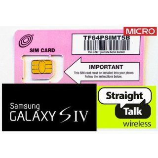 New 2014' Version Micro SIM Card   Authentic Straight Talk 4G T Mobile Compatible Original (Uncut Bring Your Own Phone Edition) for T Mobile / Unlocked Phones Samsung Galaxy S3, S4, Note 2, Note 3; HTC One; Google Nexus; Droid Razr Maxx; Nokia Lumia 