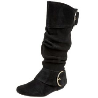 Naughty Monkey Women's Cool For School Boot, Black, 7 M US Footwear Shoes