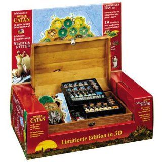 Settlers of Catan 10th Anniversary 3 D Special Edition Treasure Chest Set Toys & Games