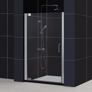 Dreamline DL6200C01CL Frameless Shower Door, 32 by 32 Elegance Pivot amp; SlimLine Single Threshold Base