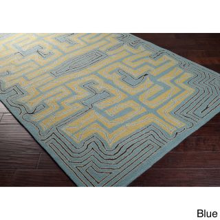 Hand hooked Mary kate Transitional Abstract Indoor/ Outdoor Area Rug (2 X 3)