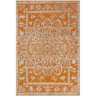 Safavieh Hand knotted Stone Wash Copper Wool/ Cotton Rug (5 X 8)