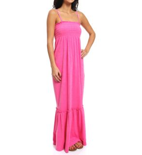 Juicy Couture JG009297 Terry Smocked Maxi Dress