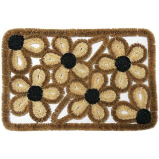 Rubber cal 18 X 30 inch Wild Flowers Coco Entry Mat