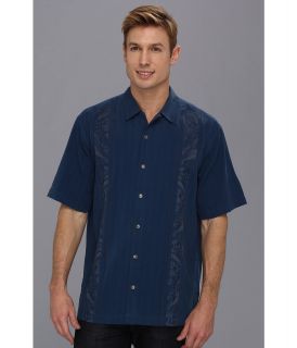 Tommy Bahama Path To Raj Camp Shirt Mens Short Sleeve Button Up (Blue)