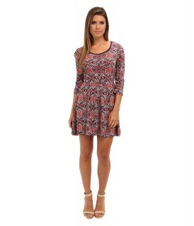 Angie Printed Dress Womens Dress (Red)