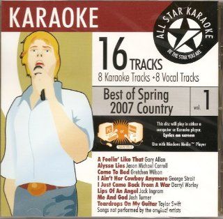 ASK 82002 Country Karaoke Jason Michael Carroll, Jack Ingram and Taylor Swift Music