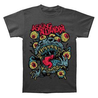 Asking Alexandria Eyeball Monster Slim Fit T shirt Music Fan T Shirts Clothing