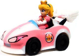 Tomy Gacha Mario Kart Wii 1.5 Inch Wild Wing Pull Back Kart Princess Peach Toys & Games