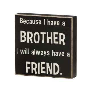 Collins "Because I Have a Brother Box" Decorative Sign  