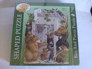 Who's Turn Is It Anyway 750 Piece Shaped Puzzle With Animals and Outhouse Toys & Games