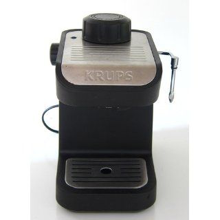 KRUPS XP1020 Steam Espresso Machine with 4 Cup Glass Carafe, Black Kitchen & Dining