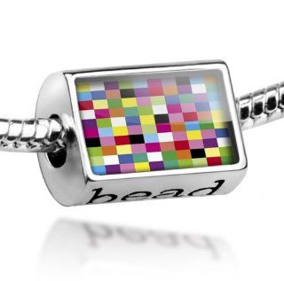 Beads "Pixel Art, Pattern"   Pandora Charm & Bracelet Compatible NEONBLOND Jewelry & Accessories Jewelry