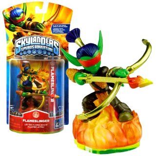 Activision Year 2011 Video Game Series "Skylanders Spyro's Adventure" 2 1/2 Inch Tall Character Game Piece Figure   FLAMESLINGER   Let the Flames Begin (Works with the Skylanders Spyro's Adventure Video Game, Video Game sold Separately)