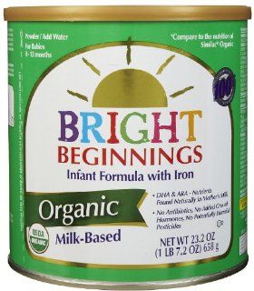 Bright Beginnings Organic Powder   23.2 oz  Baby Formula  Grocery & Gourmet Food