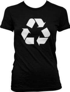 Recycle Sign Women's T shirt, Funny Flirty Womens Shirts (Many Colors Available) Novelty T Shirts Clothing