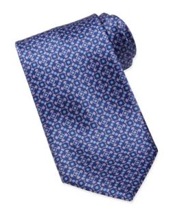 Stefano Ricci Micro Square Silk Tie, Purple