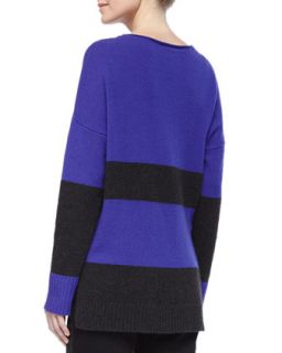 Eileen Fisher Wide Striped Sweater Top