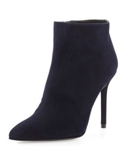 Stuart Weitzman Hitimes Suede Bootie, Nice Blue (Made to Order)