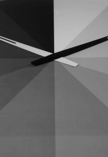 Kikkerland ULTRA FLAT LIGHT & DARK   Wall clock   grey