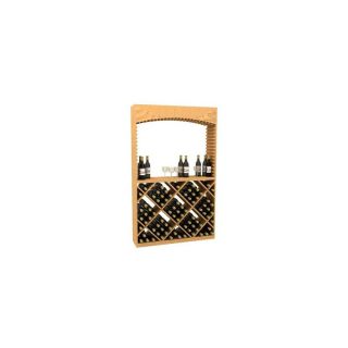 Whole Cellar Collection Series 104 Bottle Mahogany Freestanding Floor Wine Rack