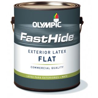 FastHide 1 Gallon Exterior Flat Multi Latex Base Paint