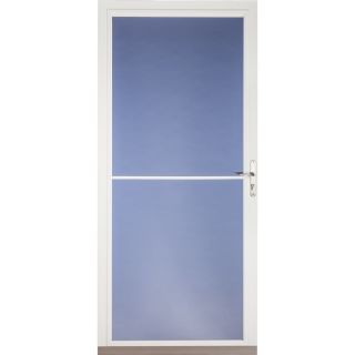 Pella White Full View Tempered Glass Storm Door (Common 81 in x 32 in; Actual 80.78 in x 33 in)