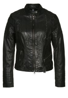 Milestone   OLVA   Leather jacket   black