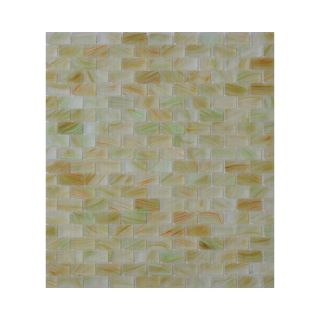 American Olean Visionaire Tranquil Spa Glass Mosaic Subway Indoor/Outdoor Wall Tile (Common 13 in x 13 in; Actual 12.87 in x 12.87 in)