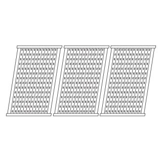 Heavy Duty BBQ Parts 3 Pack Rectangle Stainless Steel Cooking Grate