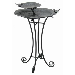 Garden Treasures Tuscan Garden 2 Tier Birdbath