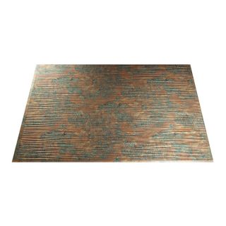 Fasade 24 1/2 in Copper Fantasy Thermoplastic Multipurpose (Kitchen, Bath or Bar) Backsplash