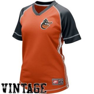 Nike Baltimore Orioles Ladies Orange Cooperstown Throwback Vintage Baseball Jersey