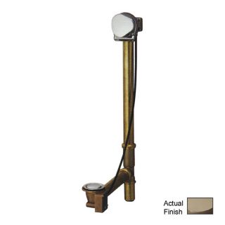 Geberit 1 1/2 in Brushed Nickel Cable Drive with Brass Pipe