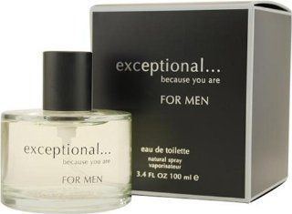 Exceptional because You Are by Exceptional Parfums For Men. Eau De Toilette Spray 3.4 Ounces  Exceptional Cologne For Men  Beauty