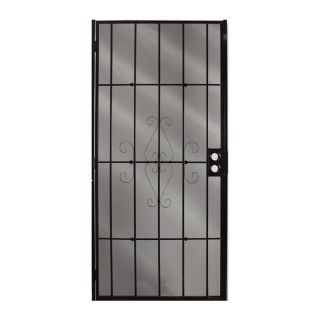 Comfort Bilt Magnum Black Steel Security Door (Common 81 in x 32 in; Actual 82 in x 35 in)