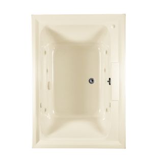 American Standard Town Square 60 in L x 42 in W x 23 in H Linen Acrylic Rectangular Drop In Whirlpool Tub and Air Bath