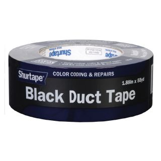 Shurtape 1.88 in x 165 ft Black Duct Tape