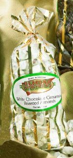 White Chocolate Cinnamon Roasted Almonds   Almond Brothers Just Because  Edible Nuts  Grocery & Gourmet Food