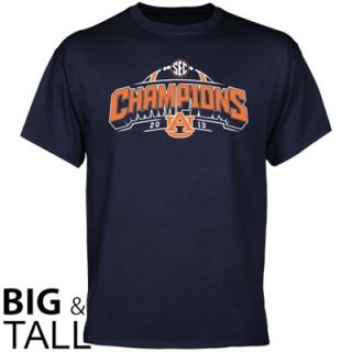 Auburn Tigers 2013 SEC Football Champions Big & Tall T Shirt   Navy Blue