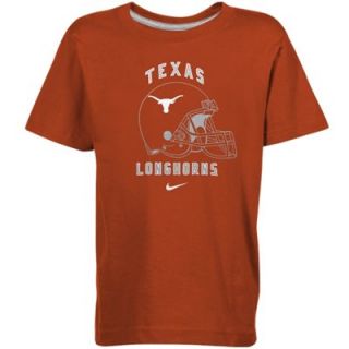 Nike Texas Longhorns Preschool Helmet T Shirt   Burnt Orange