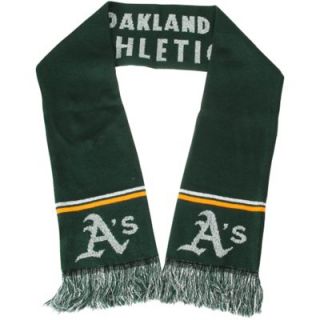 Oakland Athletics Ladies Metallic Thread Scarf   Green