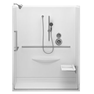 Delta 63 in W x D x 78.75 in H Acrylic Shower Wall Surround Side and Back Panels