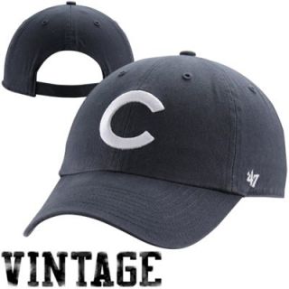 47 Brand Chicago Cubs Vintage Clean Up Adjustable Hat   Navy Blue