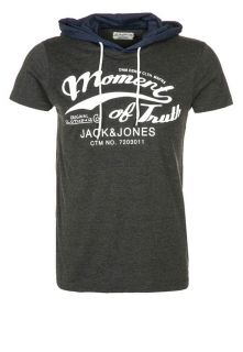 Jack & Jones   PERCY   Print T shirt   grey