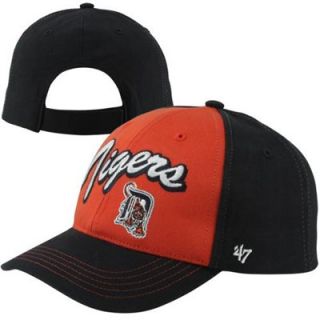 47 Brand Detroit Tigers Youth Bruiser Adjustable Hat   Navy Blue/Orange