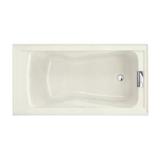 American Standard Evolution 60 in L x 32 in W x 21.5 in H Linen Acrylic Rectangular Skirted Bathtub with Right Hand Drain