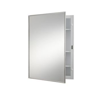 Broan Styleline 26 in H x 16 in W Stainless Steel Metal Recessed Medicine Cabinet