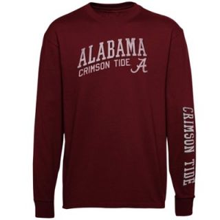 Alabama Crimson Tide Jersey Hit Long Sleeve T Shirt   Crimson