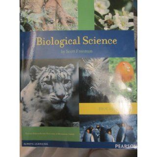 Biol 1012 Biological Science Custom Edition for the University of Minnesota Duluth Scott Freeman 9781256070030 Books